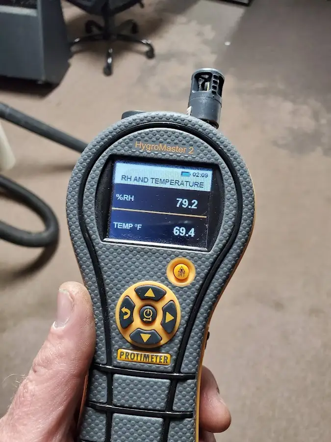 Moisture meter humidity assessment for Fire & Smoke Damage Restoration in Stanton