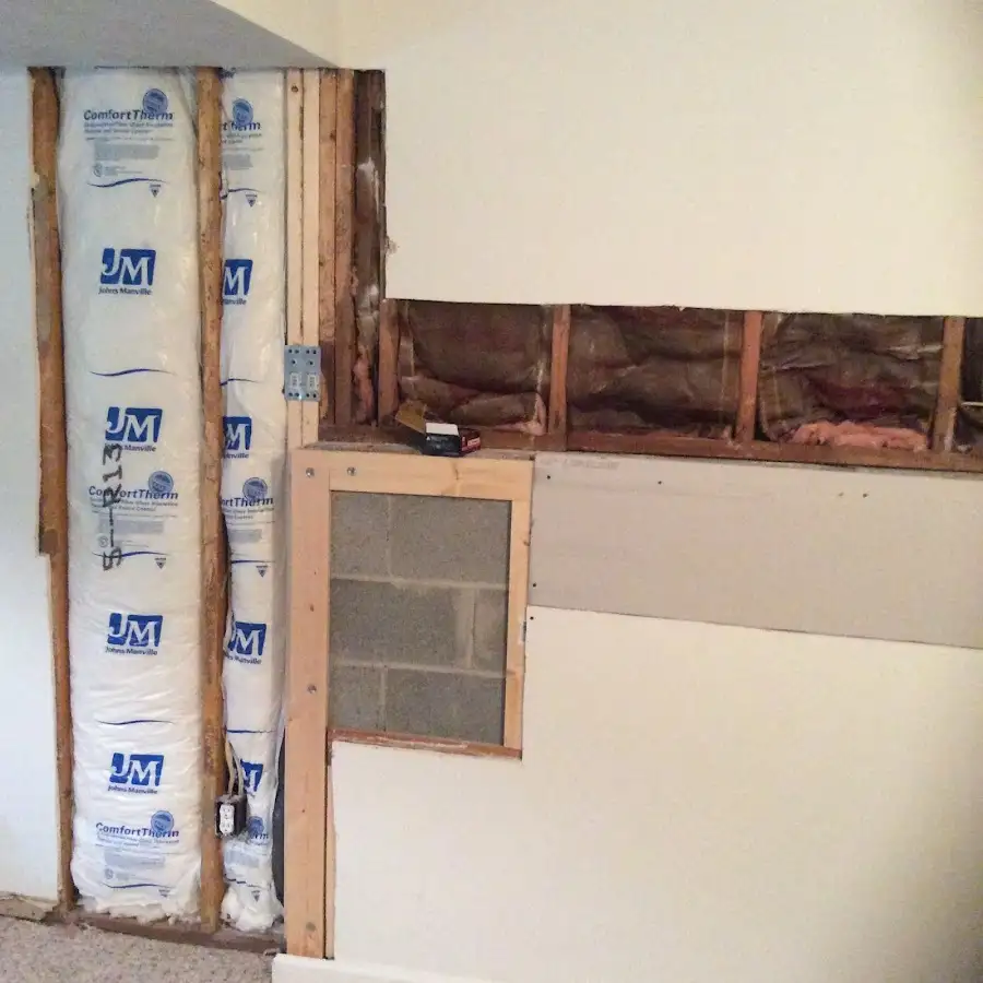 Wall insulation replacement during Contents Cleaning & Restoration in Stanton